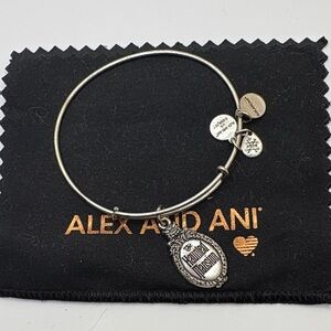 Alex and Ani Haunted Mansion Silver Charm Bangle